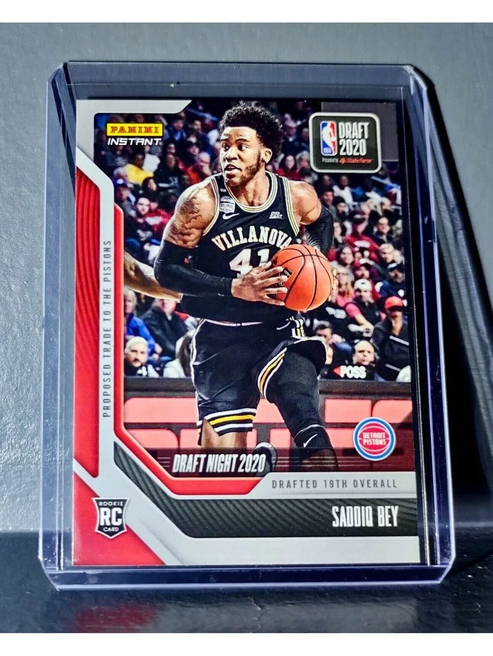 Saddiq Bey 2020-21 Panini NBA Draft Night #28 Basketball Rookie Card 1 of 290